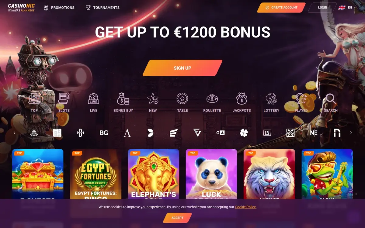 Casinonic screenshot