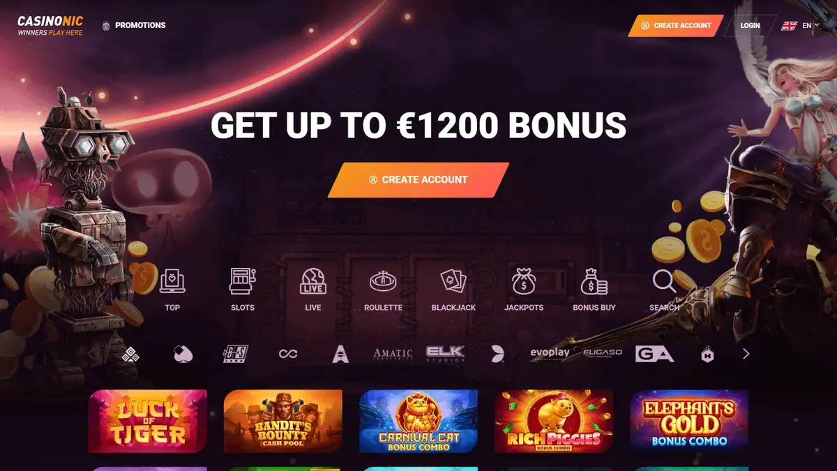 Casinonic screenshot